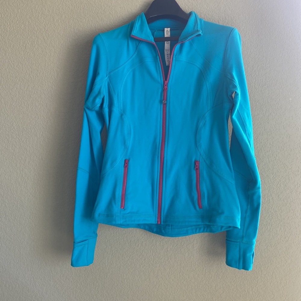 Lululemon Forme Jacket Blue Pink Zipper Women’s 8
